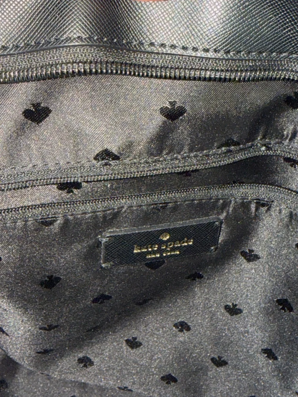 kate spade Black Floral Tote with Pink Accents - Picture 6 of 8